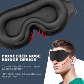 Travel 3D Eye Mask Sleep Soft Padded Shade Cover Rest Relax Sleeping Blindfold