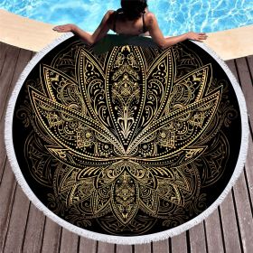 Bronzing Microfiber Beach Towel Can Be Customized (Option: A)